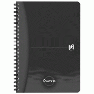 Oxford Lot de 5 Cahier Oceanis rel. Intégrale A4, 180p./90 feuilles 90g/m², quadrillé 5x5 + marge, coloris noir - 3020120221823
