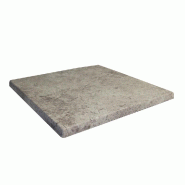 Plateau carré de table extérieur Werzalit 60X60cm décor blanc fumé