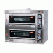Romux® Four à Pizza Électrique Professionnel Double 4+4x32 cm avec Sol Céramique Réfractaire et Thermostat Haute Précision Température 400 °C Romux® Four à Pizza Électrique Professionnel Double 4+4x32 cm avec Sol Céramique Réfractaire et Thermostat Haute Précision Température 400 °C