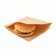 Sachet papier laminé Kraft 2 côtés ouverts 18x18,2cm - par 100