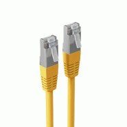 Shiverpeaks Cable patch BASIC-S, cat. 6, S/FTP, 10 m, jaune - jaune 4017538015723