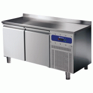 Table réfrigérée inox 2 portes gn 1/1 avec dosseret température -2/... - PBNA0211