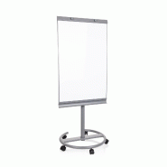 Tableau blanc / de conférence MULTIBOARD Argent réglable en hauteur / magnétique hjh OFFICE - argenté acier 830023