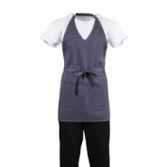 Tablier Serveur Col En V Whites Gris Anthracite - Whites Chefs Clothing - gris 0698142906443 Tablier Serveur Col En V Whites Gris Anthracite - Whites Chefs Clothing - gris 0698142906443