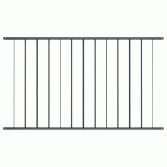 Vidaxl panneau de clôture acier enduit de poudre 1,7x0,75 m anthracite 145221