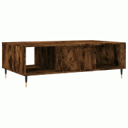 VidaXL Table basse chêne fumé 104x60x35 cm bois d'ingénierie Modèle Outdoor Luxe Prime - 827081