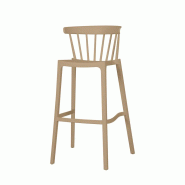 Windson - Tabouret de bar empilable en polypropylène Sable