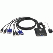 Aten cs22u switch kvm vga/usb multiplateformes 253522