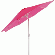Décoshop26 - Parasol de jardin Ø 2,7m inclinable polyester/aluminium 5kg rose 04_0003873 - aluminium 3000534432695