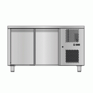 Desserte réfrigérée GN 1/1 positive sans dosseret Prof.700 2 portes 210L SOFRACOLD Sofraca