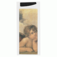 Etui pour couverts papier Raffaello + serviette noire intissée 8,5x19,5cm x250