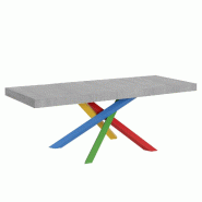 Itamoby Table Extensible 90X180/284 Cm Volantis Premium Cemento Structure 4/B - gris 8050598201572