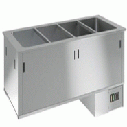KBS Gastrotechnik KBS Bain-Marie encastrable Gn 5/1 Prêt à raccorder 400 Volt 1780 x700 x380 mm - 4059395022742