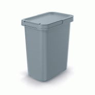 Keden Systema - Poubelle de Recyclage 12L avec Couvercle de couleur Grise - gris plastique ZA5514