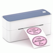 Mini Imprimante Bluetooth Pour Étiquettes D'Adresse Thermique Rapide Et Efficace Violet + Blanc YONIS - 3615616971766 Mini Imprimante Bluetooth Pour Étiquettes D'Adresse Thermique Rapide Et Efficace Violet + Blanc YONIS - 3615616971766
