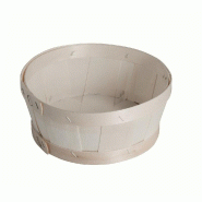 Panier en bois rond Ø18,4x8cm - par 10 - peuplier norme PEFC - Fabrication Française