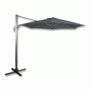 Parasol déporté santorini ø300 cm – MTF – toile grise avec poignée – 2naz0245