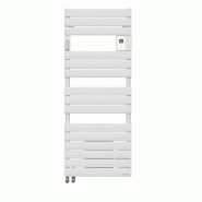 Sèche-serviettes mixte connecté Adélis Mixte digital avec soufflerie 2000W blanc carat - Atlantic - 862684_0