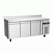 Table réfrigérée adossée Tropicalisée 3 portes PREMIUM - GOLDINOX - 3701770828951