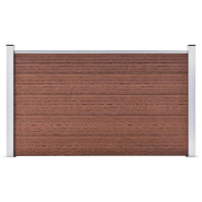 Vidaxl clôture de jardin wpc 180x105 cm marron 49072