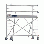 Échafaudage roulant aluminium DOCKER 85 version lisses - Hauteur de travail : 3,90 m - DUARIB - 7125020 Échafaudage roulant aluminium DOCKER 85 version lisses - Hauteur de travail : 3,90 m - DUARIB - 7125020