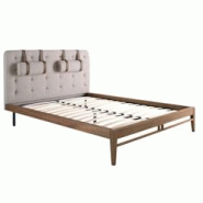 AC ANGEL CERDA Angel Cerdá Lit tufté en tissu gris 7179C 172 x 216 x 110 - gris textile 8435631034612 AC ANGEL CERDA Angel Cerdá Lit tufté en tissu gris 7179C 172 x 216 x 110 - gris textile 8435631034612