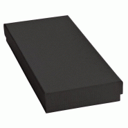 Boîte cadeau noire - L20.7xP9.3xH3.7cm - par 12 - en carton épais