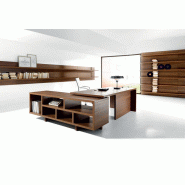 Bureau en bois avec retour Lithos Bureau en bois avec retour Lithos