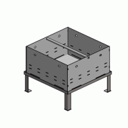 Dégrilleur sur pieds pour regards profonds en inox - grande capacité