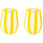 EASY LIFE Set 2 verres à eau 50 cl Jaune - Twist & Match - 035-1247022