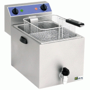 Friteuse de table électrique avec vidange - avec cuve 8 l - puissan... - PSF9VC
