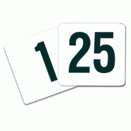 Numéros de table 1 à 50 10,2cm plastique blanc