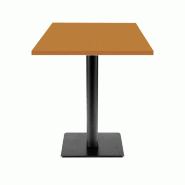 RestooTab - Table Milan T 60x60cm ocre maggese - marron fonte TB-MIT-6060M-MAGG
