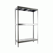 SimonRack Rayonnage industriel, 2000x1500x450 mm, 400 kg au point de flexion, 3 étagères métalliques, rayonnage garage, Galvanisé- Ecoforte - arge