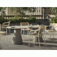 Table de réunion Gatsby Vondom outdoor en stratifié - intérieur/extérieur - inspiration art décoratif - grand choix de coloris et finitions