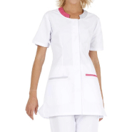 Tunique pour femme à manches courtes LALIE 65% polyester 35% coton 210g - PCBT011-BGF-T0 - Muzelle Hasson Tunique pour femme à manches courtes LALIE 65% polyester 35% coton 210g - PCBT011-BGF-T0 - Muzelle Hasson