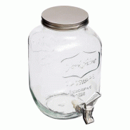 WellHome - Distributeur de boissons 4 L - transparent inox WH14138