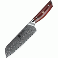 XinZuo - Couteau Santoku Damas - Série B27 Yi - multicolore B27-RS