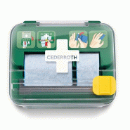 6 "Cederroth" Soft Foam Bandage Spender 2-in-1 12,3 cm x 13,8 cm x 14,2 cm vert - 92225