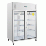 Armoire réfrigérée positive - 2 portes vitrées - GN 2/1 - 770 L | Polar - CW198