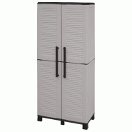 ArtPlast - Armoire à balais 68 x 37 x 169 cm, gris clair - Collection FAMILY - gris plastique polypropylène ZA1466