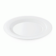 Assiette à dessert mélamine Ø 20 cm blanc lot de 12 - Was Germany - blanc matière synthétique 4044925021814
