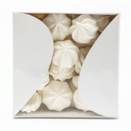Boite gourmande blanche 8x8x4.5cm - par 10