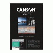 Papier canson aquarelle rag 240gr/m², a4, 25 feuilles