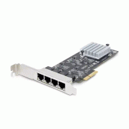 Carte Réseau PCIe à 4 Ports 2,5 Gbps NBASE-T, Intel I225-V - Carte Réseau pour PC - Carte Réseau Eth Carte Réseau PCIe à 4 Ports 2,5 Gbps NBASE-T, Intel I225-V - Carte Réseau pour PC - Carte Réseau Eth