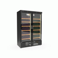 Cave à vin 2 portes vitrée deux zones de 210 bouteilles  Référence: EBRW-1302/2-NI