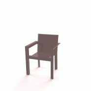 Chaise design in & out FRAME - marron