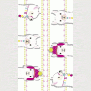 Chemin de table romance lama 2 30cm x 5m