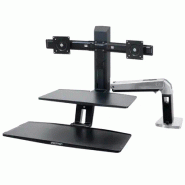 Ergotron WorkFit -A 61 cm (24") Bureau Noir