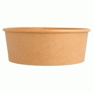 García de Pou Bol à salade Kraft jetable - 1300ml X300 - GARCIA DE POU - marron 8420499212975